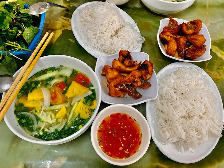 1 điểm ăn SÁNG - TRƯA - CHIỀU - TỐI 🤣BÚN CÁ CHẤM - ngõ 16 Hùng Quốc Vương, gần cafe